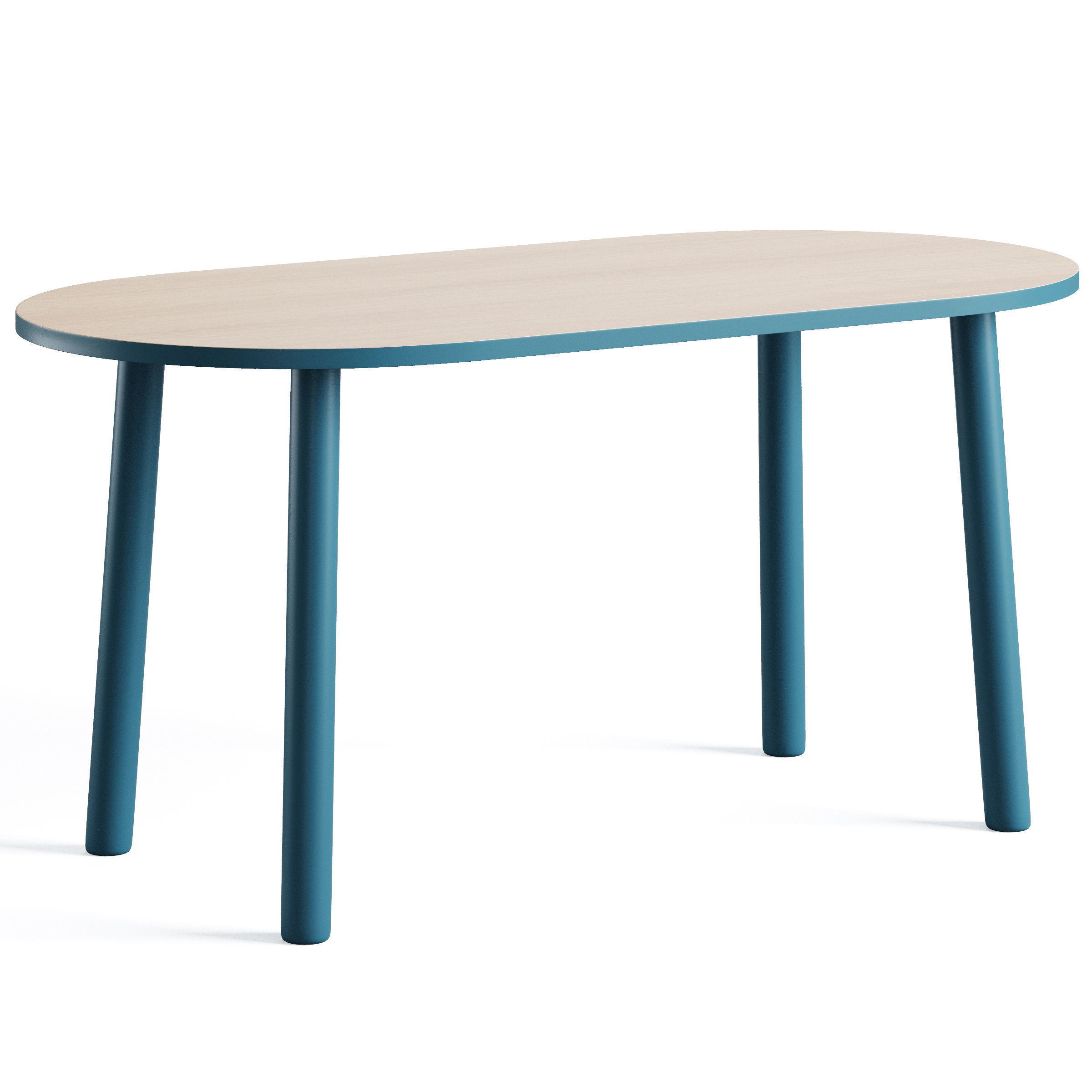 Rue Wood Kids Table 3D model_2
