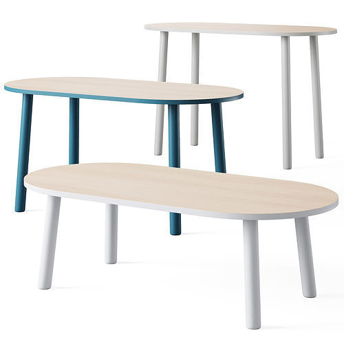 Rue Wood Kids Table  3D model
