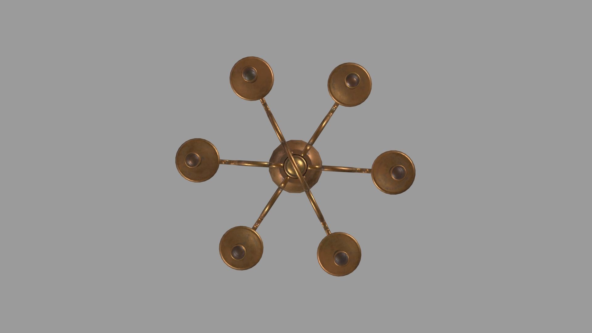 Pirates Candelabra 2 Low-poly 3D model_4