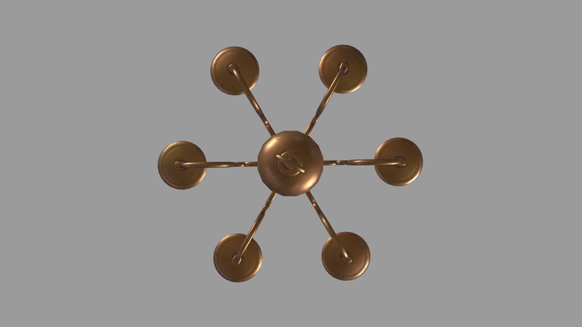 Pirates Candelabra 2 Low-poly 3D model_5