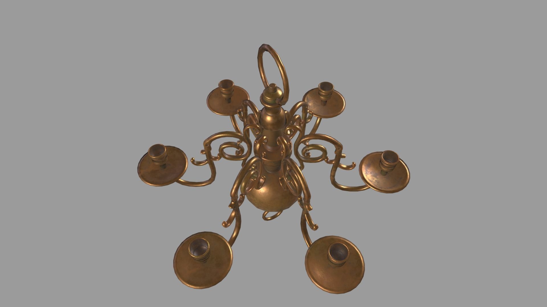 Pirates Candelabra 2 Low-poly 3D model_7