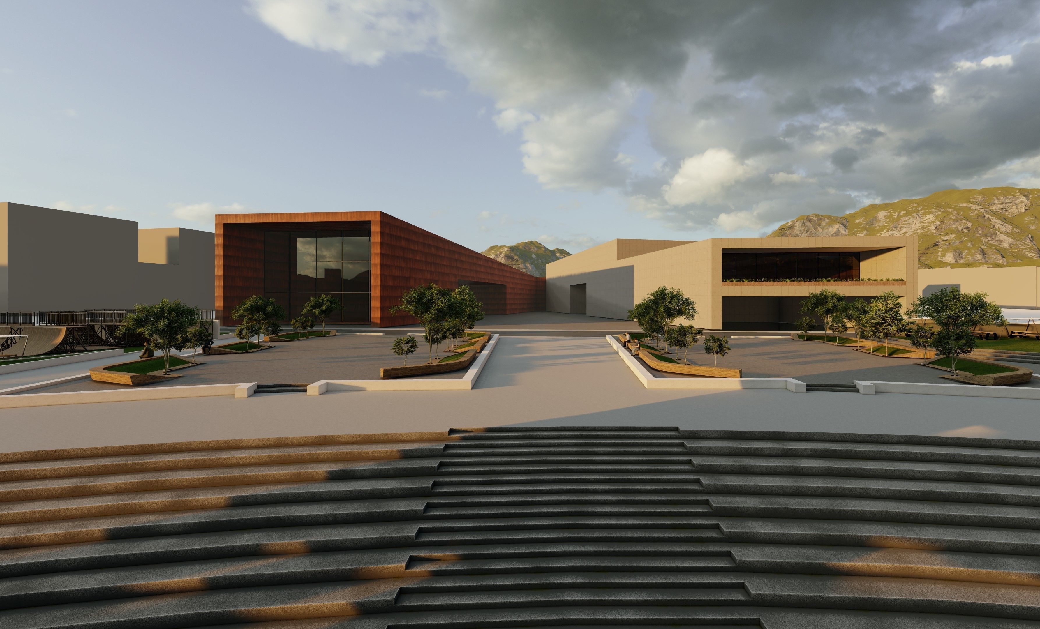 An Urban Design Project includes Shopping Mall Apartment Complex 3D model_3