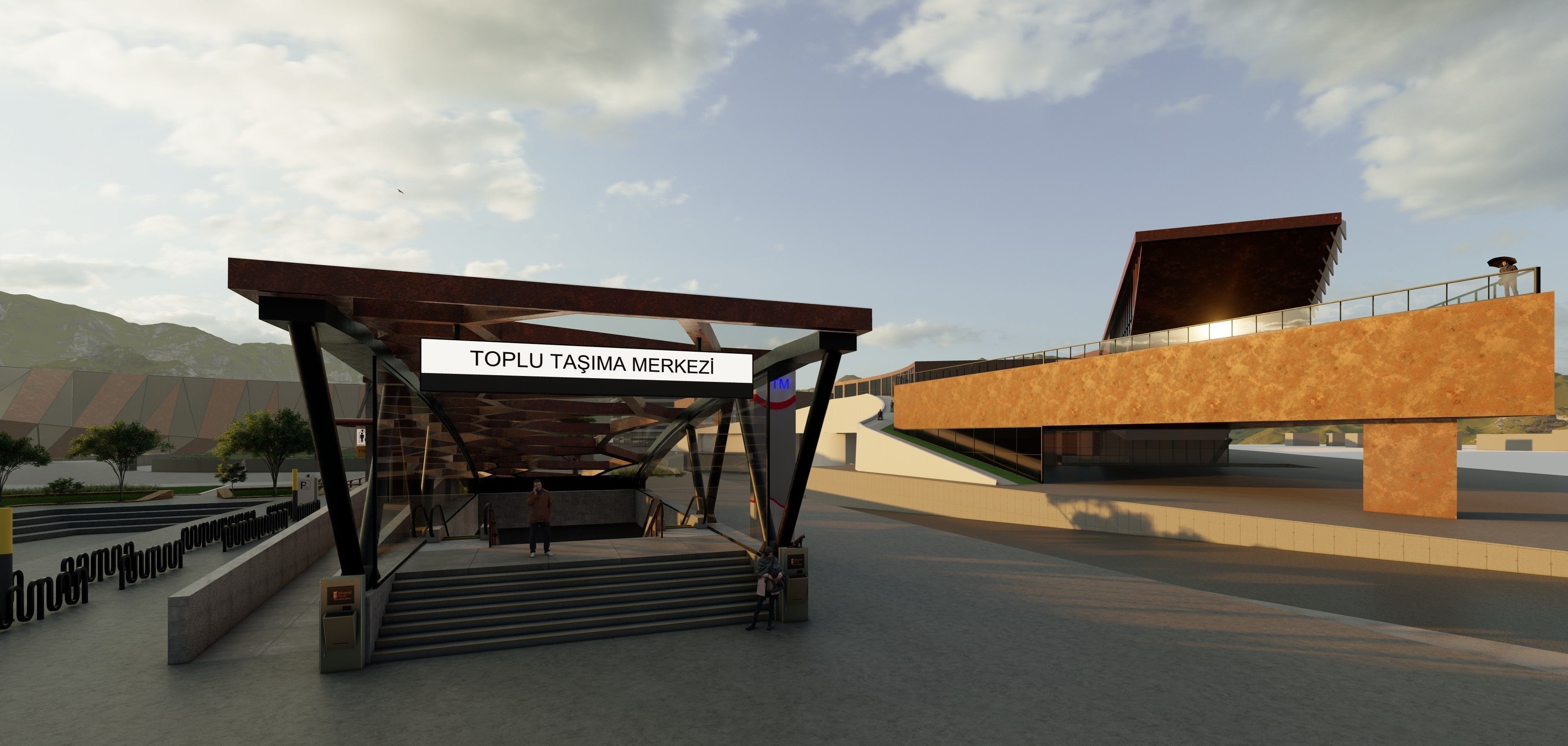 An Urban Design Project includes Shopping Mall Apartment Complex 3D model_13