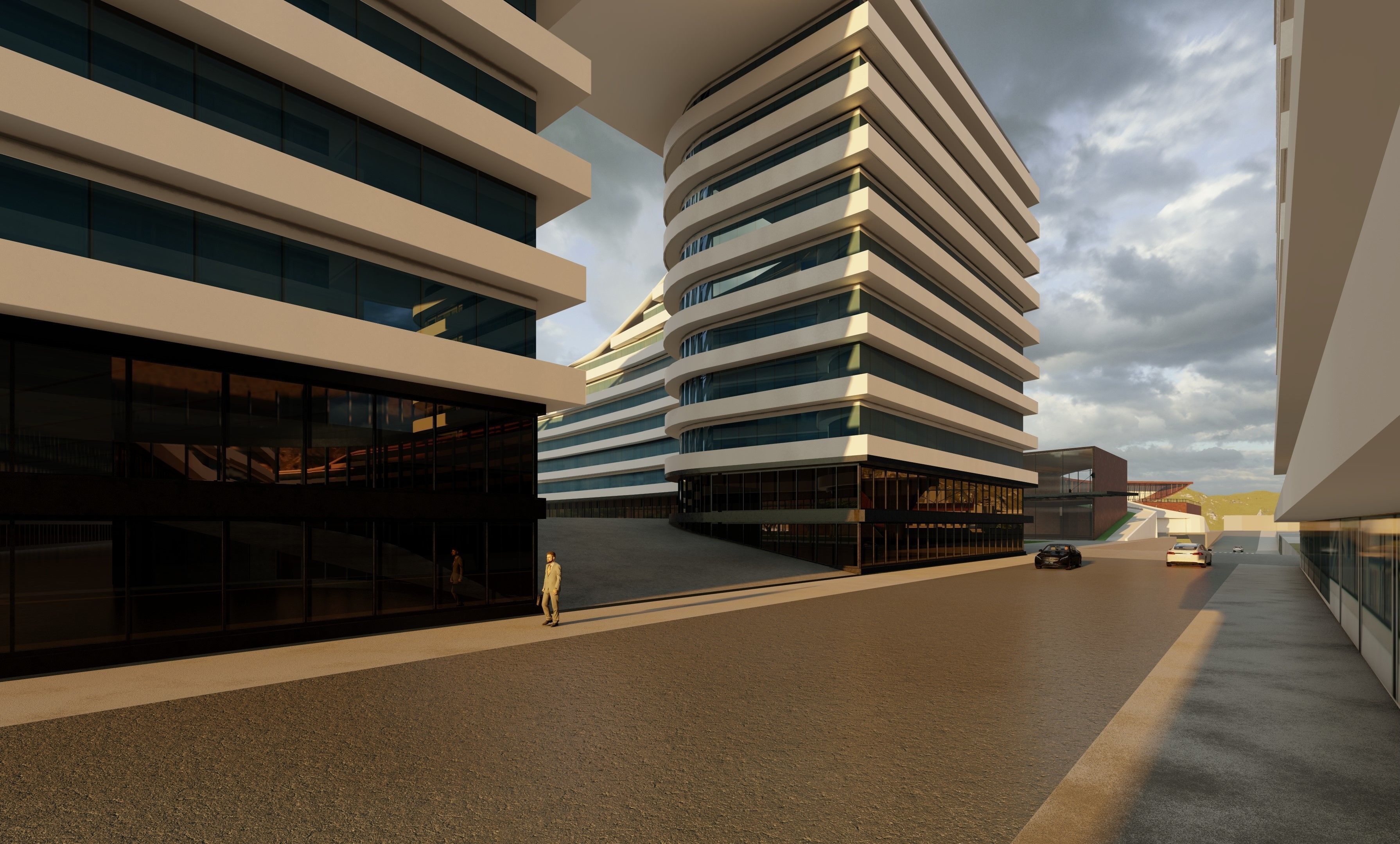 An Urban Design Project includes Shopping Mall Apartment Complex 3D model_15