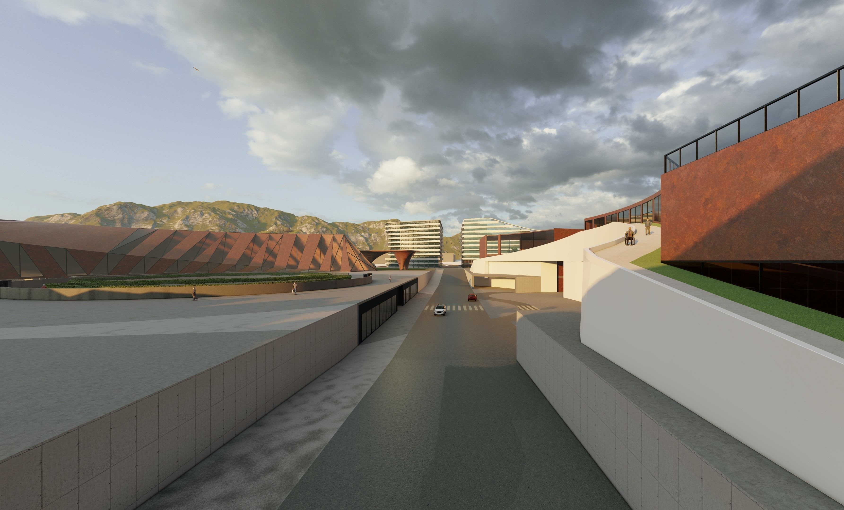An Urban Design Project includes Shopping Mall Apartment Complex 3D model_17