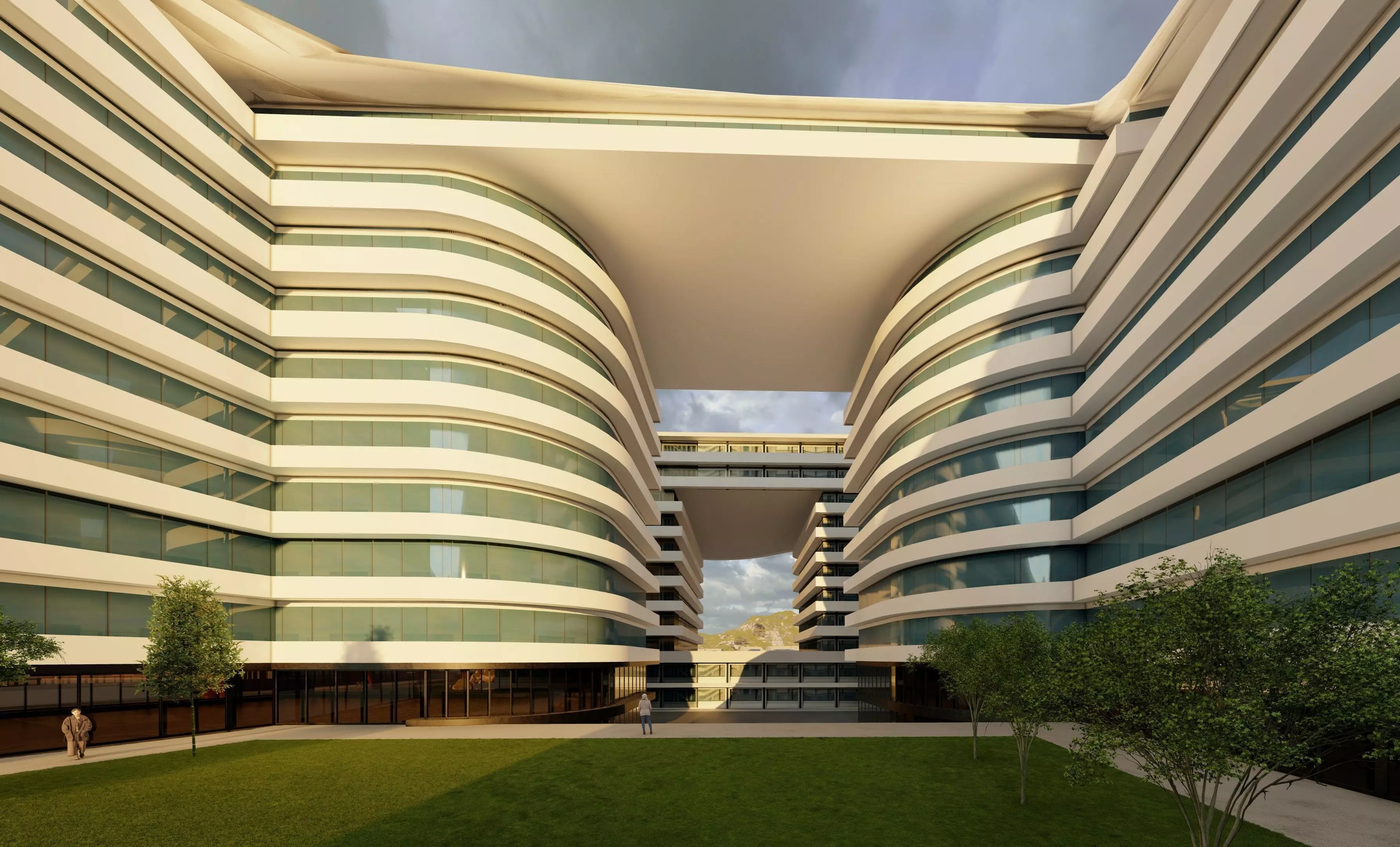 An Urban Design Project includes Shopping Mall Apartment Complex 3D model_0