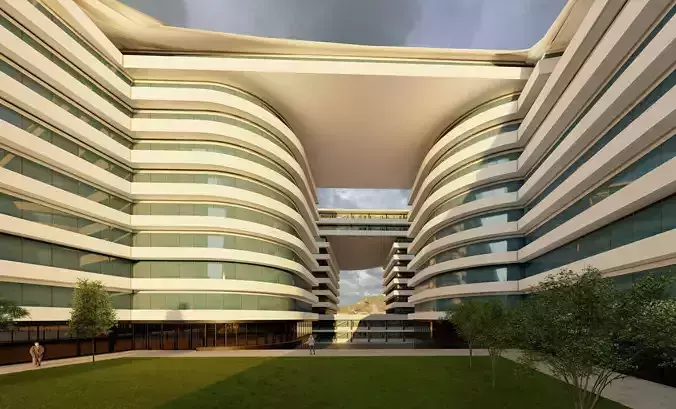 An Urban Design Project includes Shopping Mall Apartment Complex 3D model