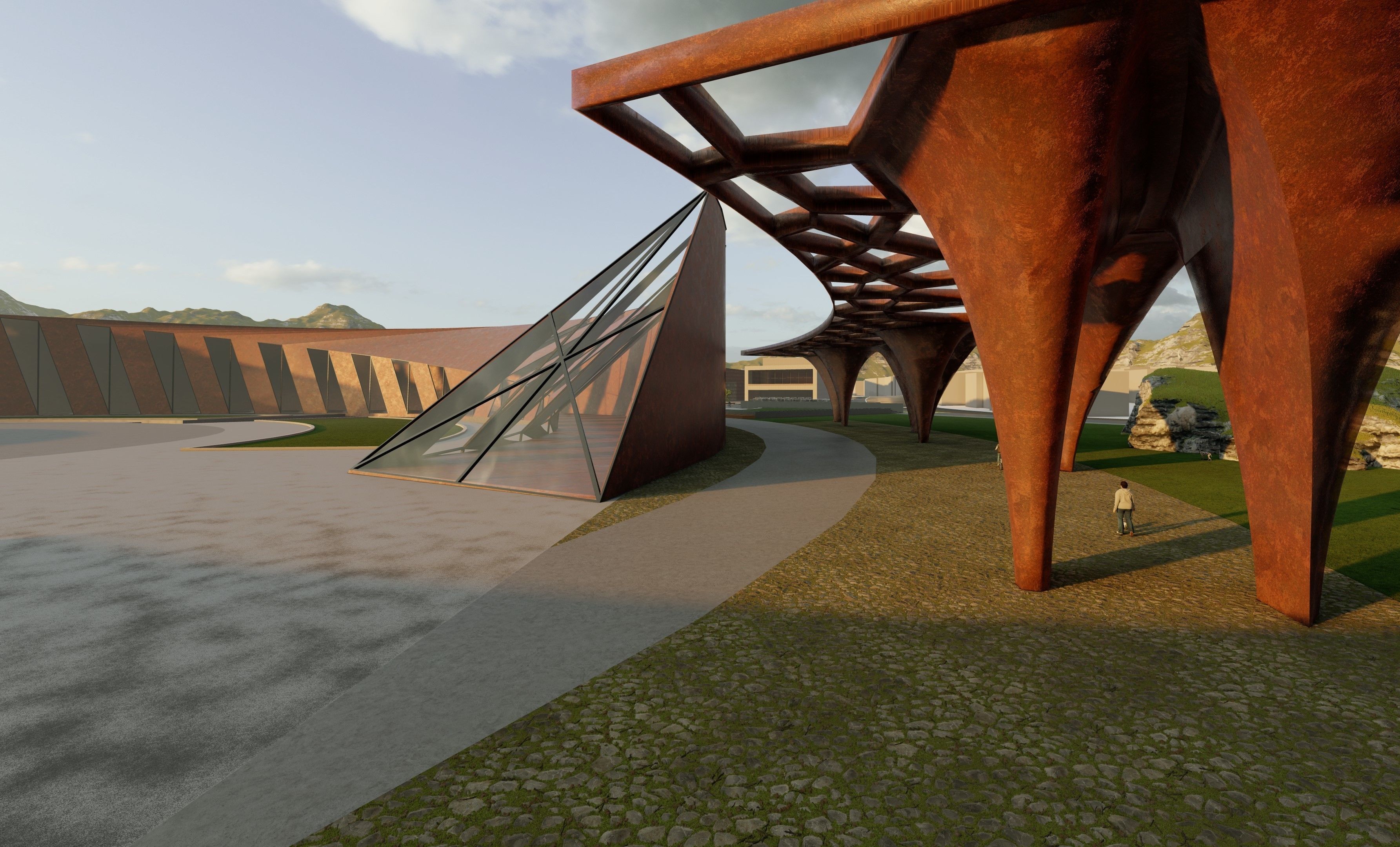 An Urban Design Project includes Shopping Mall Apartment Complex 3D model_11