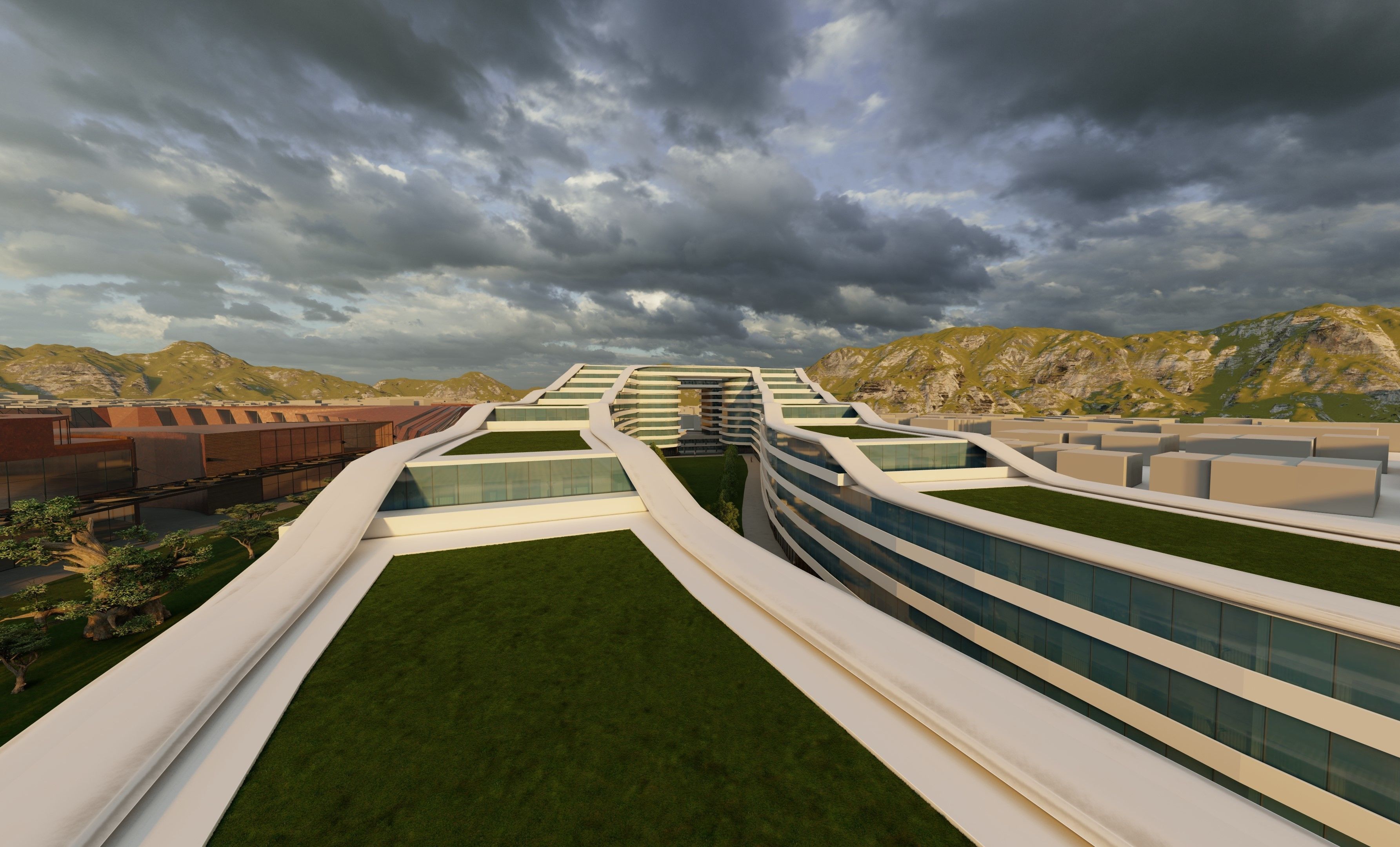 An Urban Design Project includes Shopping Mall Apartment Complex 3D model_16