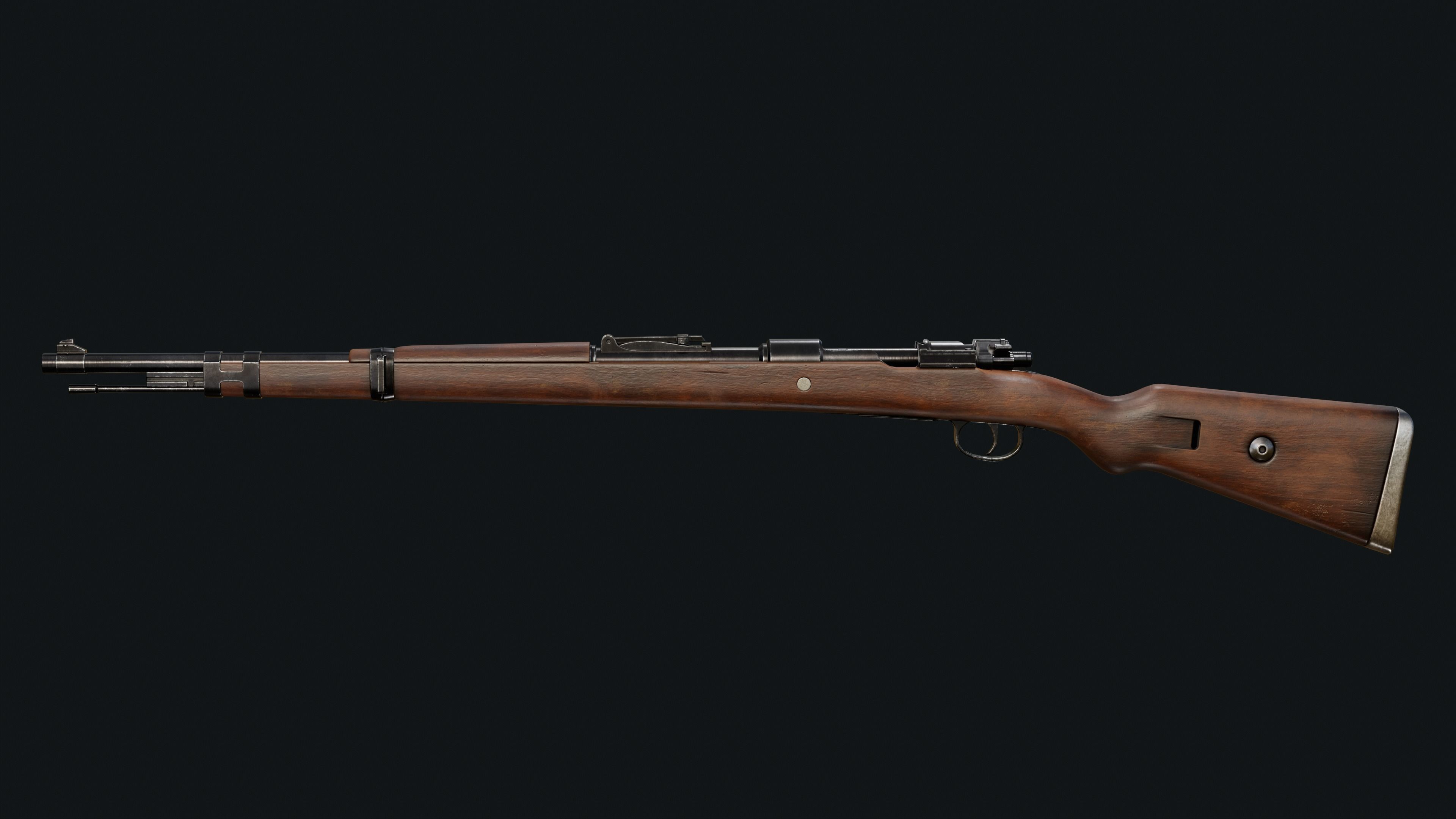 Mauser 98k Low-poly 3D model_6