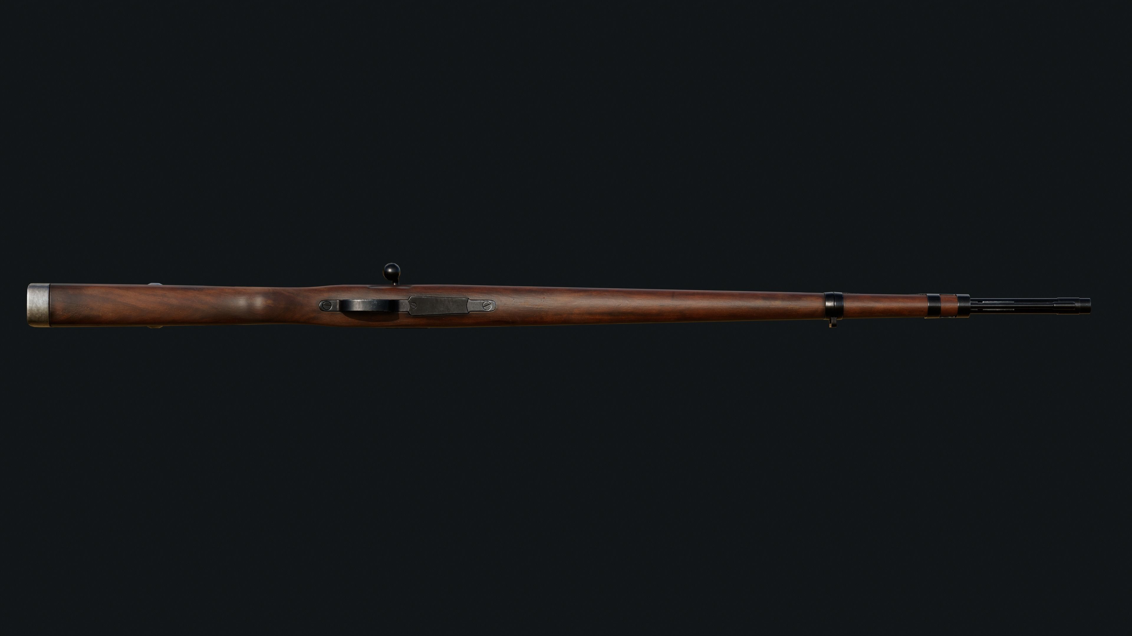 Mauser 98k Low-poly 3D model_9