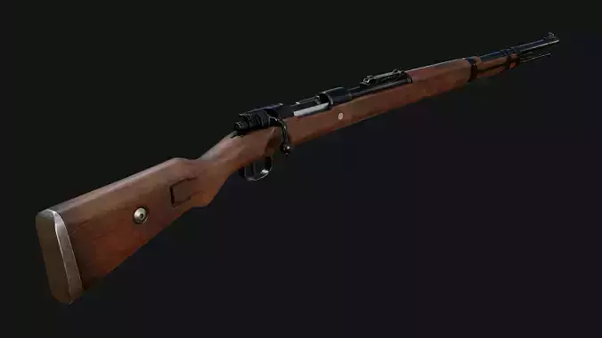 Mauser 98k Low-poly 3D model