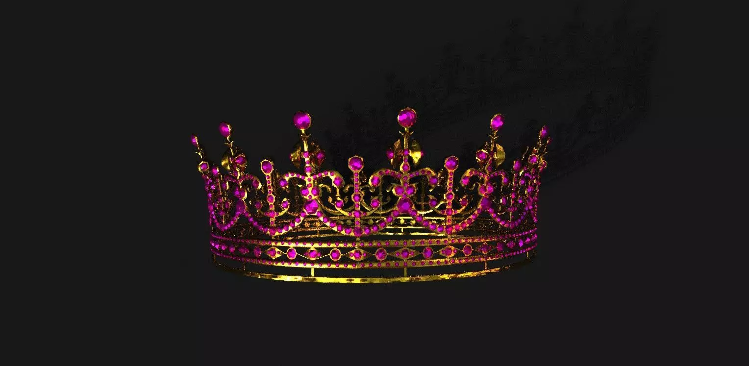 Diamond Crown Free low-poly 3D model