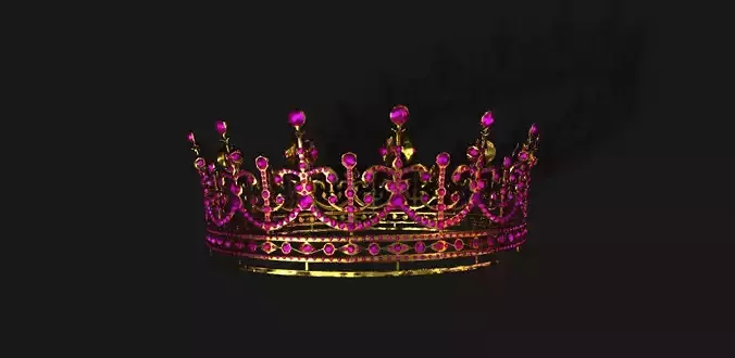 Diamond Crown Free low-poly 3D model