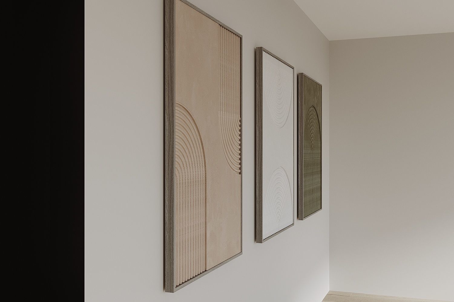 Modern painting set Free 3D model_4