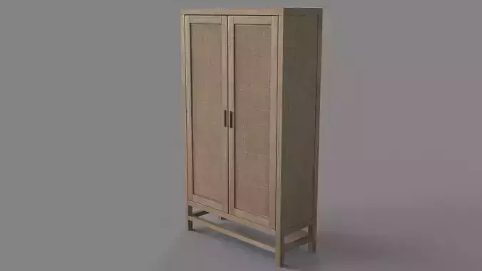 Blake Grey Wash 2-Door Cabinet