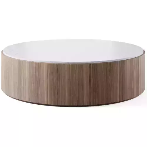 Troupe Round Pine Coffee Table