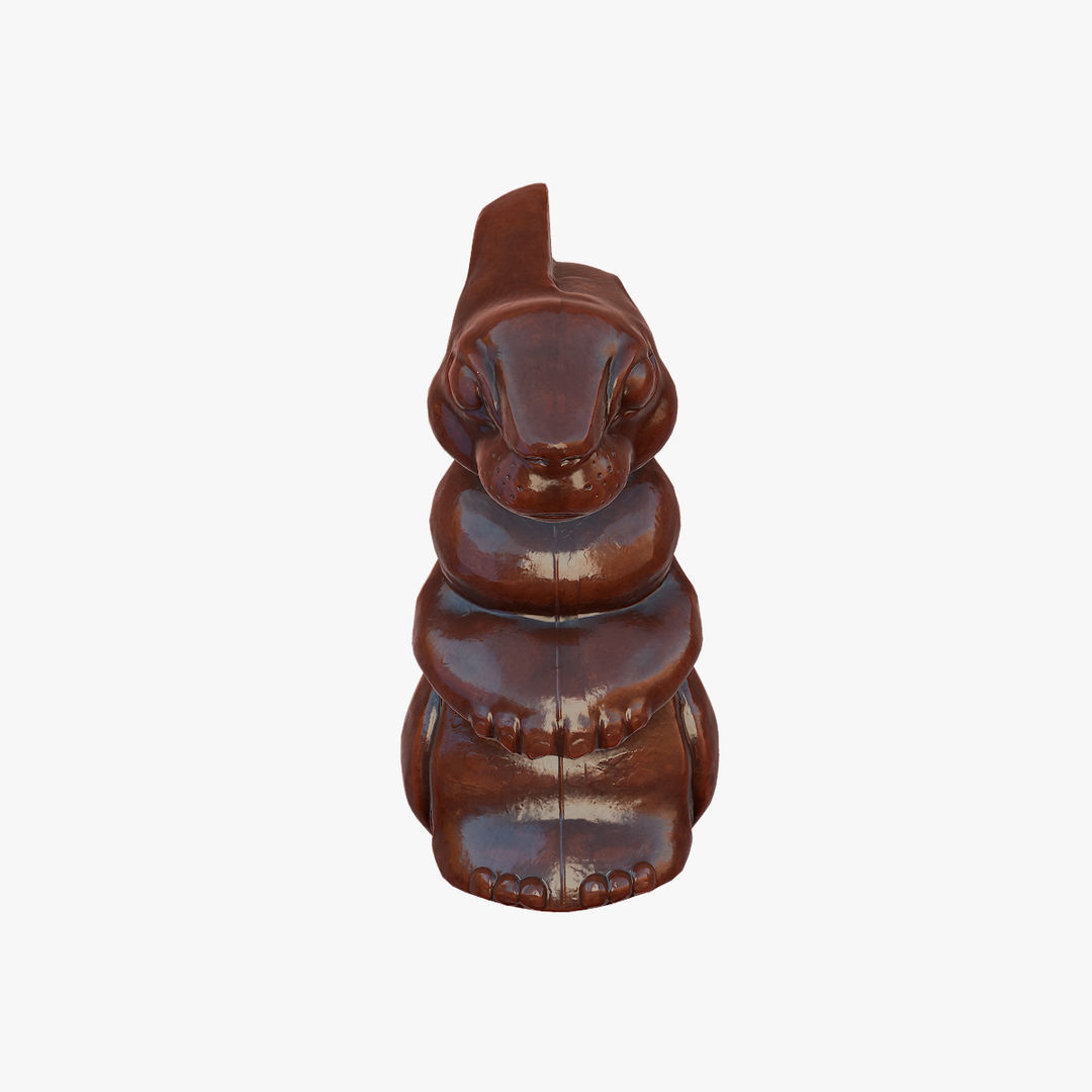Chocolate Bunny Low-poly 3D model_5