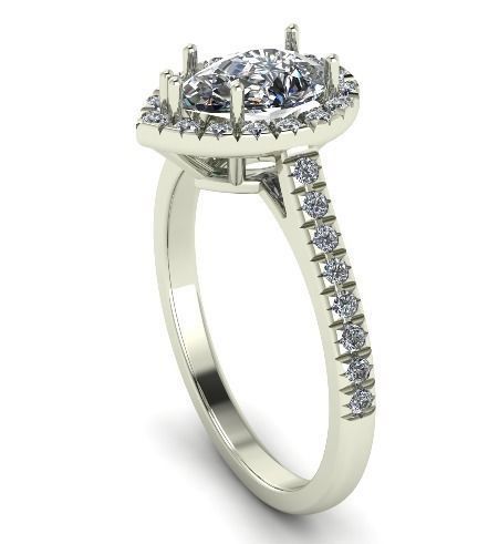 Engagement Ring 3d print model 9 3D print model_4