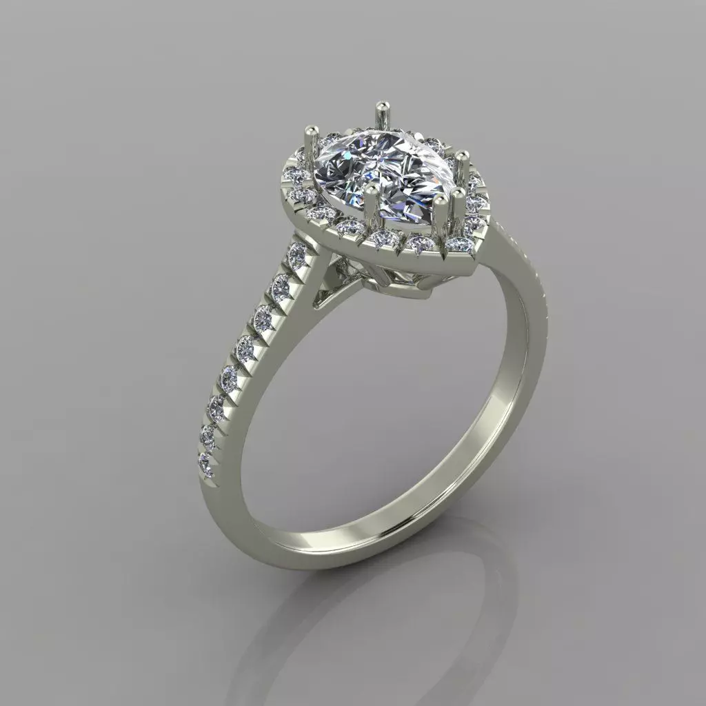 Engagement Ring 3d print model 9 3D print model_0