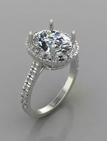 Coctaile ring 3d print model 4 3D print model