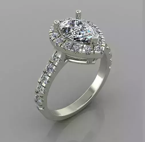 Ring coctail Jewellery 3d print model 17 3D print model