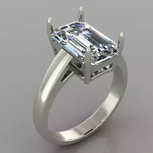 Solitaire emerald stones Ring 14