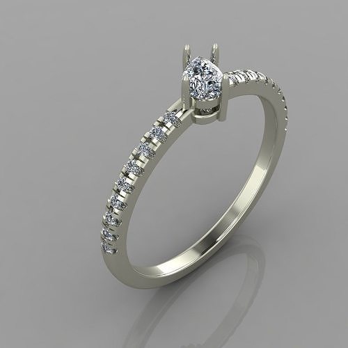 Solitaire ring 3d print model 11 3D print model