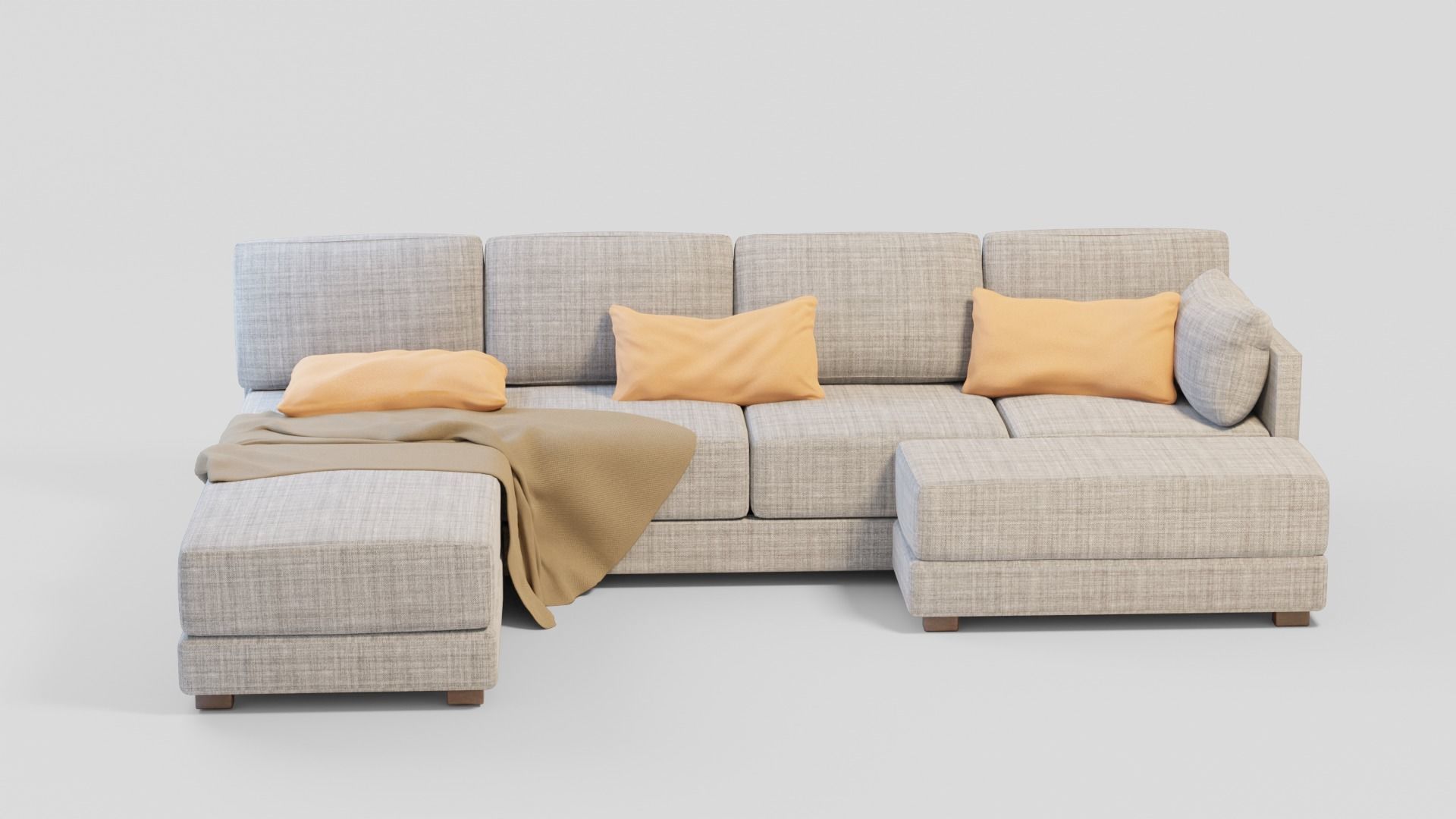 large sofa 3D model_1