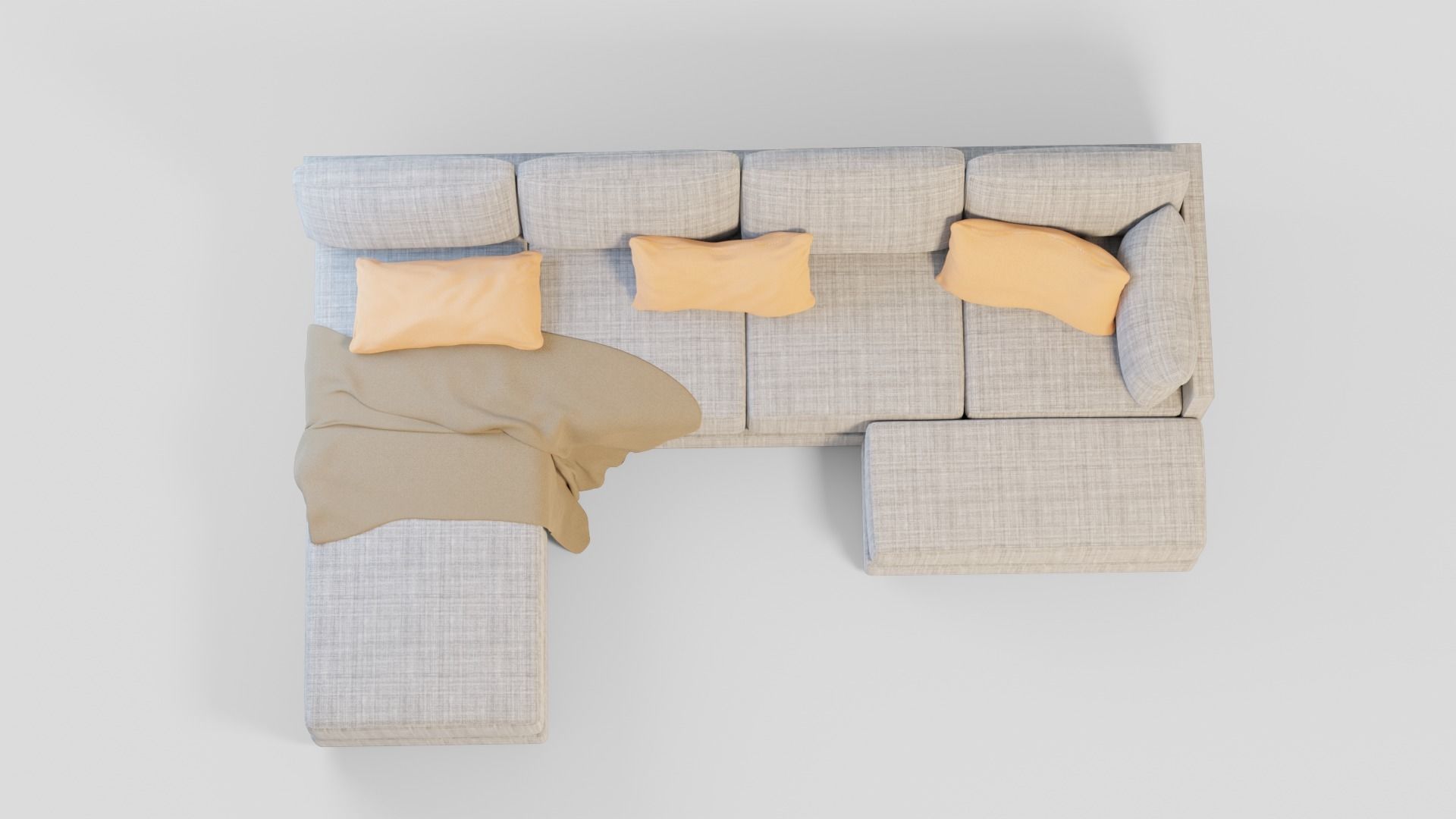 large sofa 3D model_3