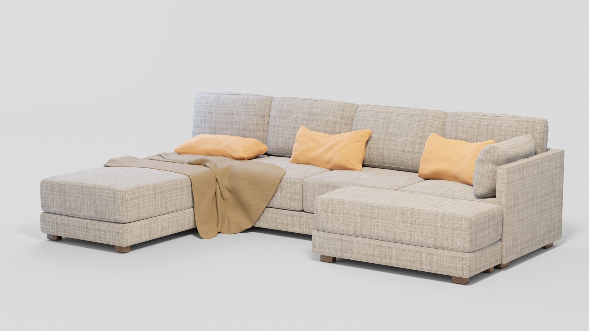 large sofa 3D model_2
