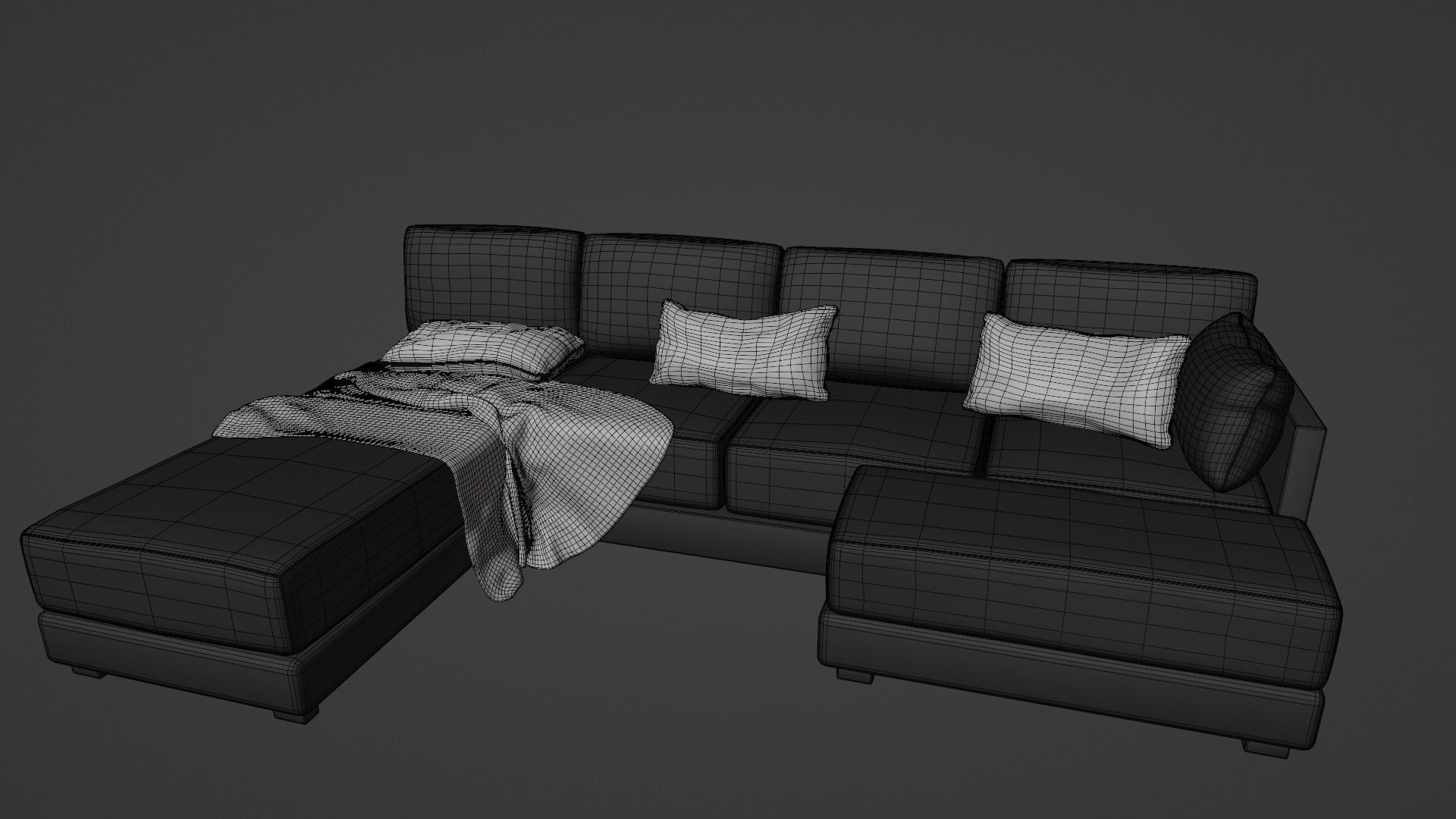 large sofa 3D model_7