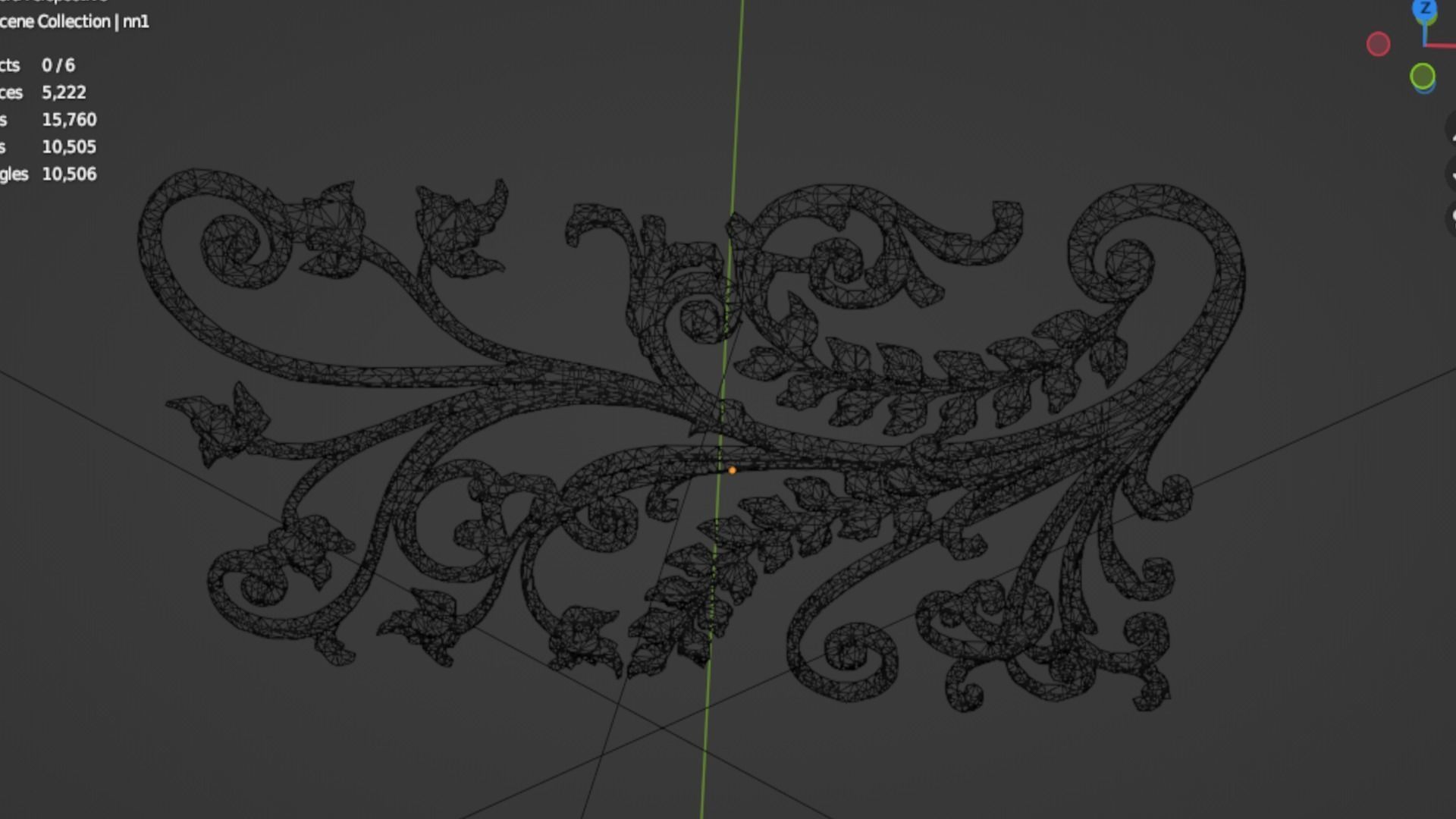 Classic decor ornament 258 3D model_5