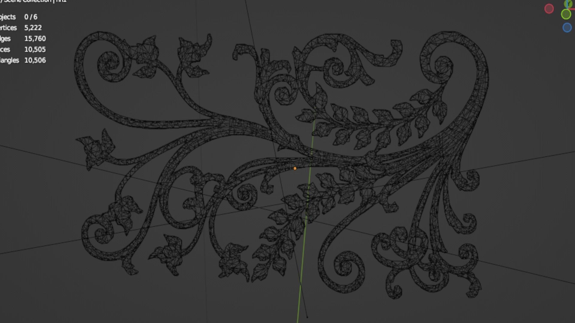 Classic decor ornament 258 3D model_6