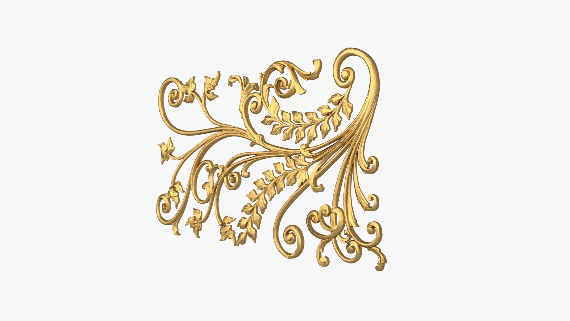 Classic decor ornament 258 3D model_2