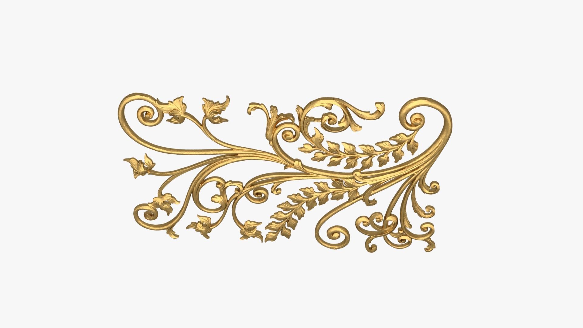 Classic decor ornament 258 3D model_4