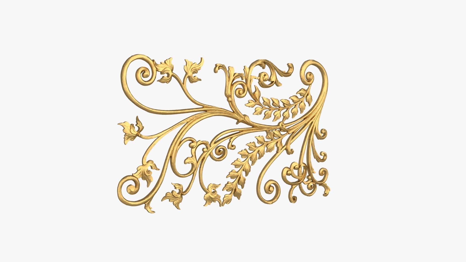 Classic decor ornament 258 3D model_1