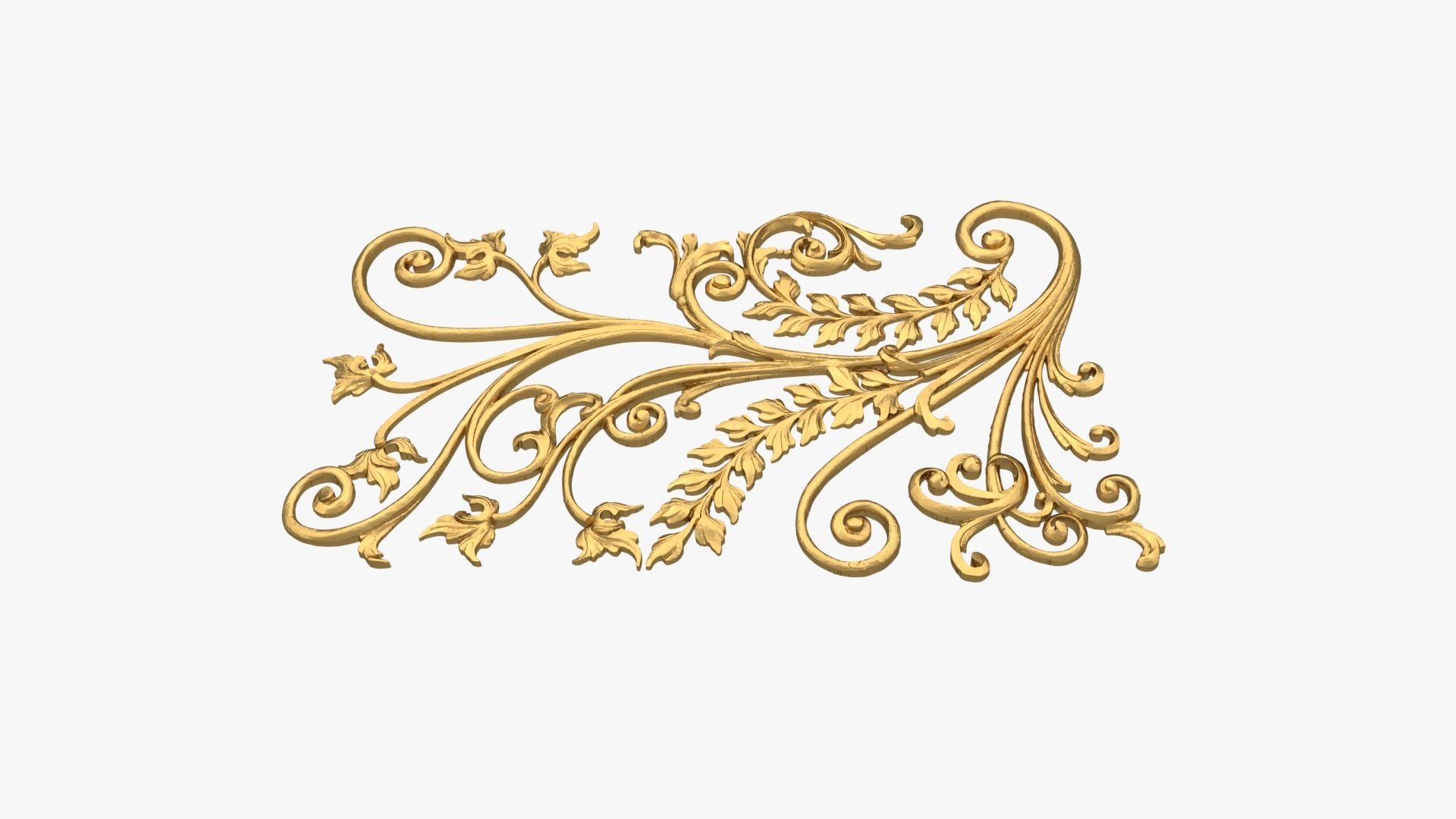 Classic decor ornament 258 3D model_3