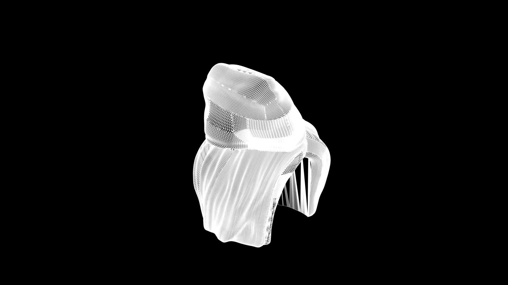 Realsize Lego Minifigure Nurse Hat Low-poly 3D model_7