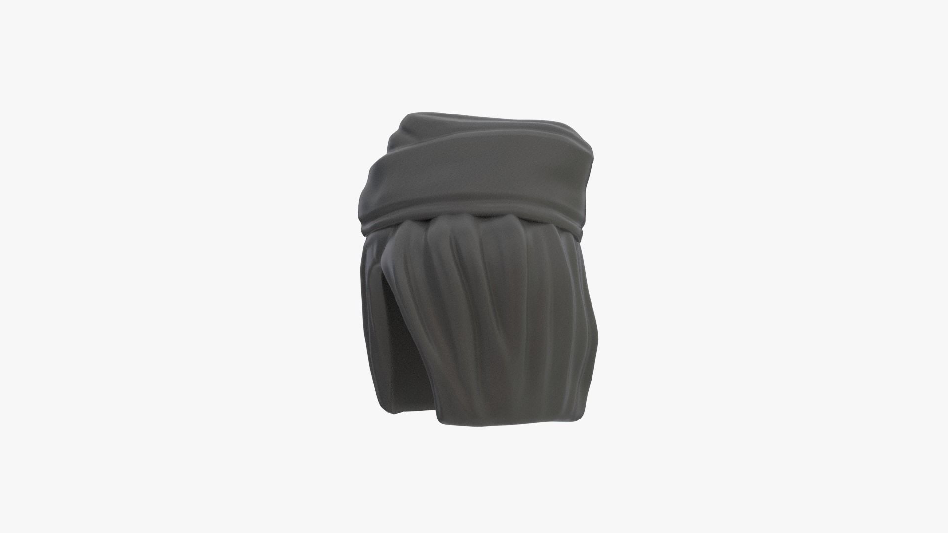 Realsize Lego Minifigure Nurse Hat Low-poly 3D model_2