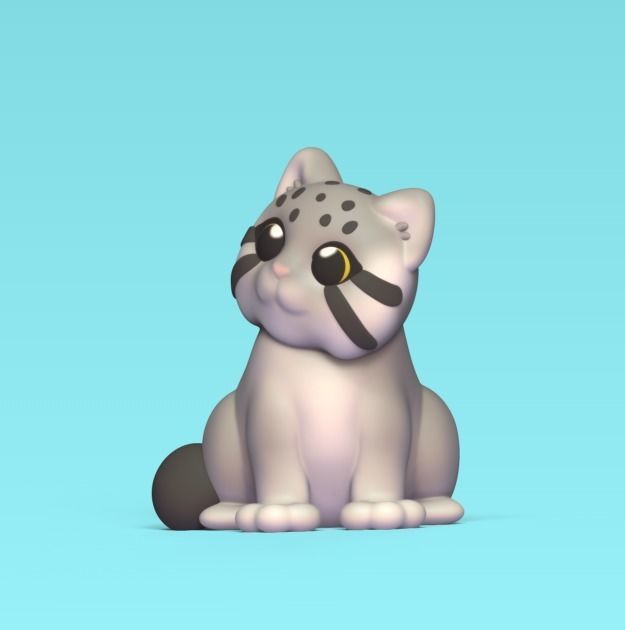 Pallas Cat 3D print model_1