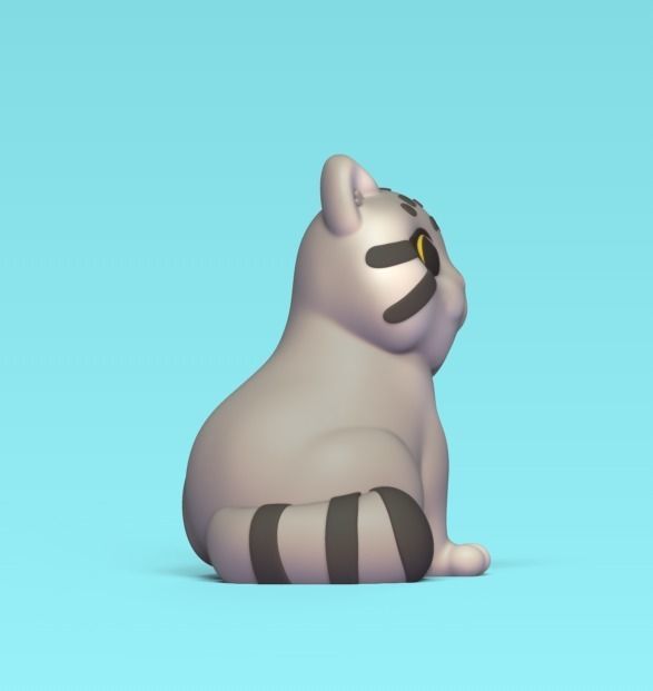 Pallas Cat 3D print model_2