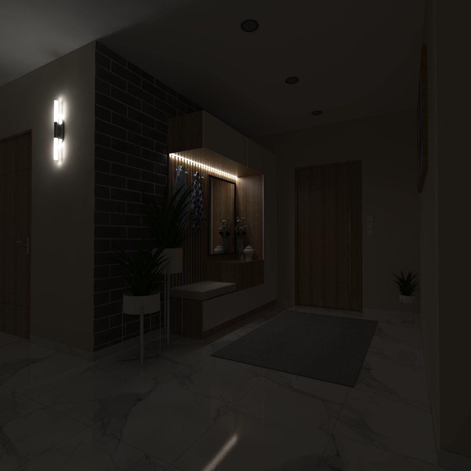 MODERN ENTRANCE HALL DESIGN 3D model_4