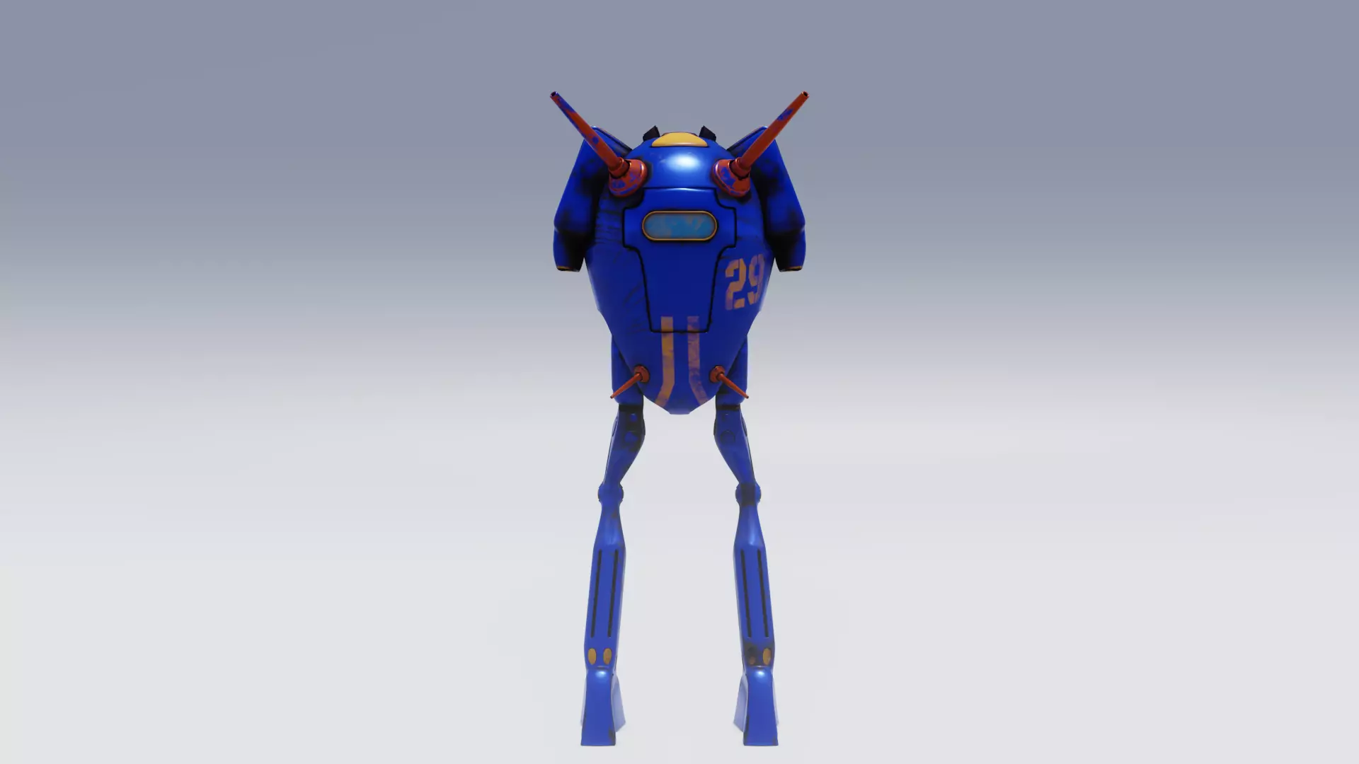 Robot mech Santinel 3D model_0