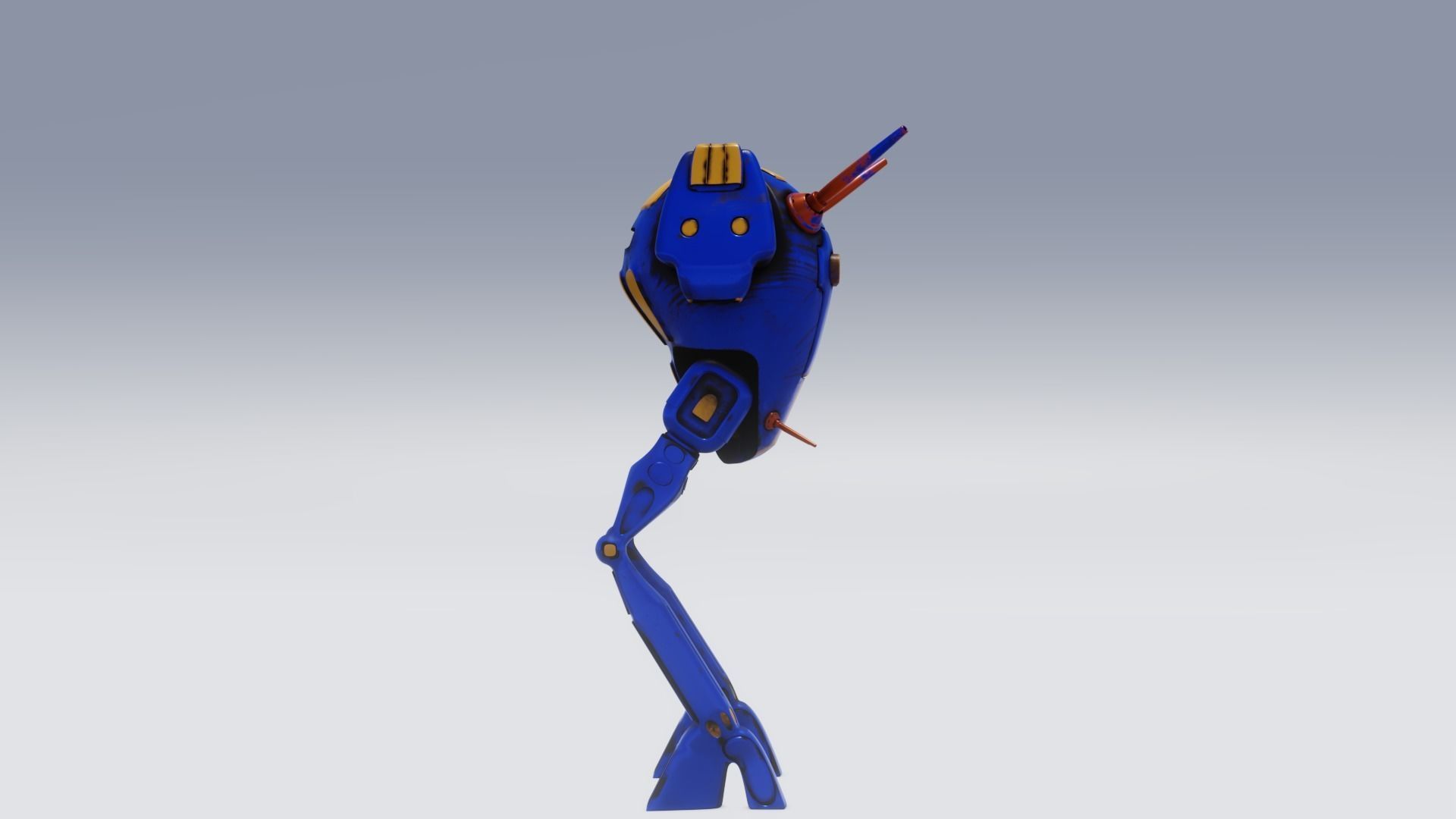 Robot mech Santinel 3D model_4