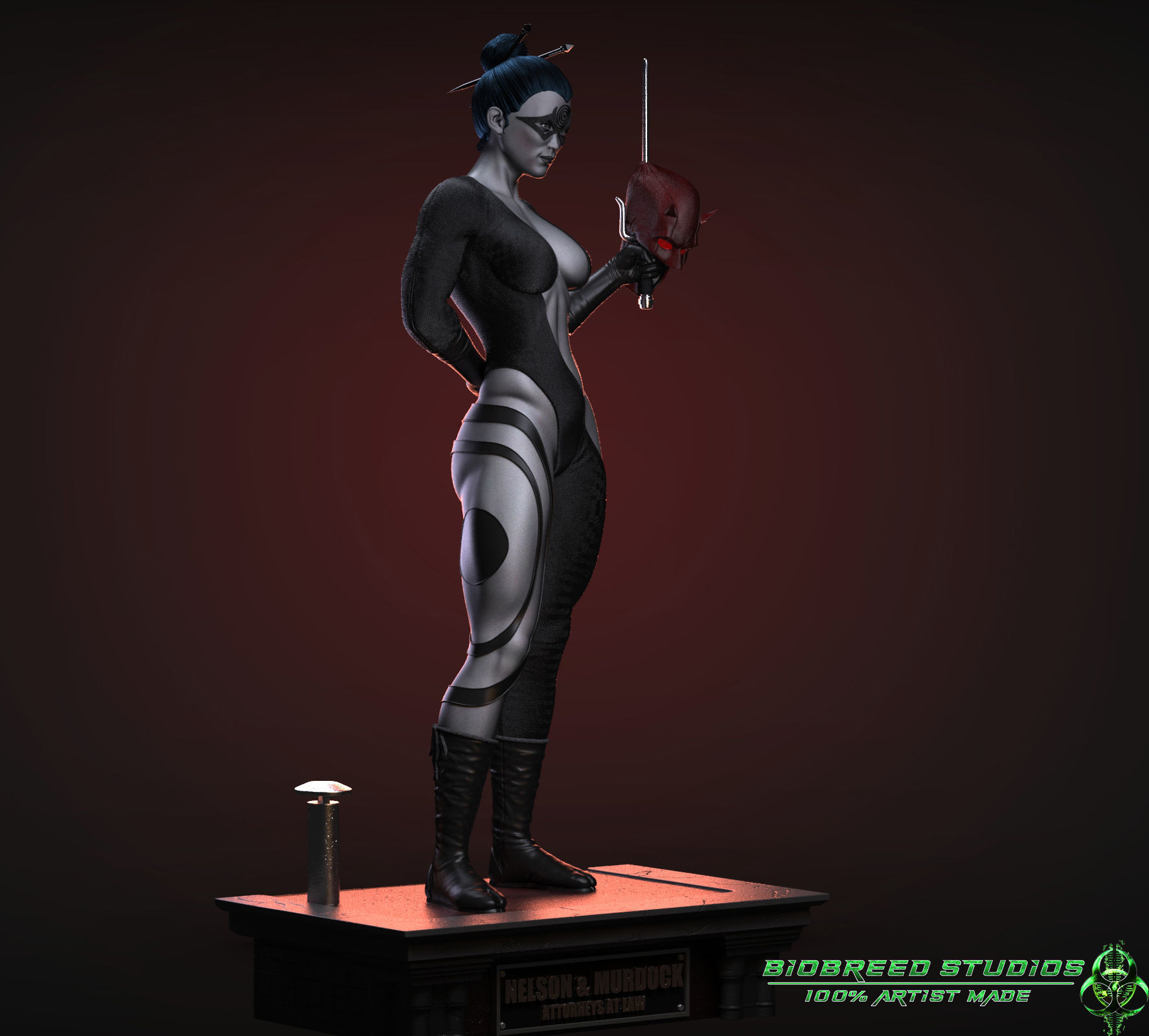 Marvel Comics Lady Bullseye 3D print model_4