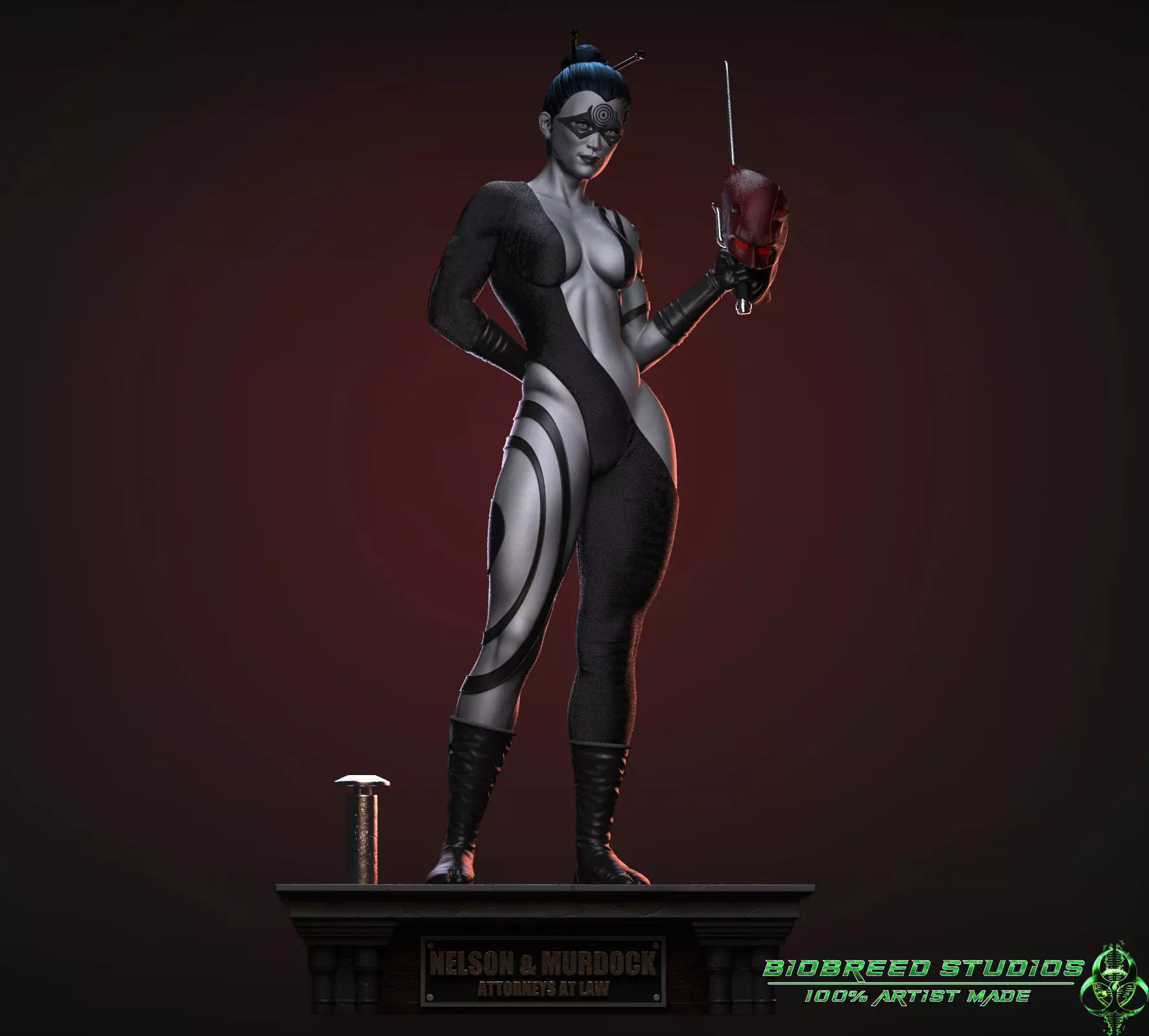 Marvel Comics Lady Bullseye 3D print model_0