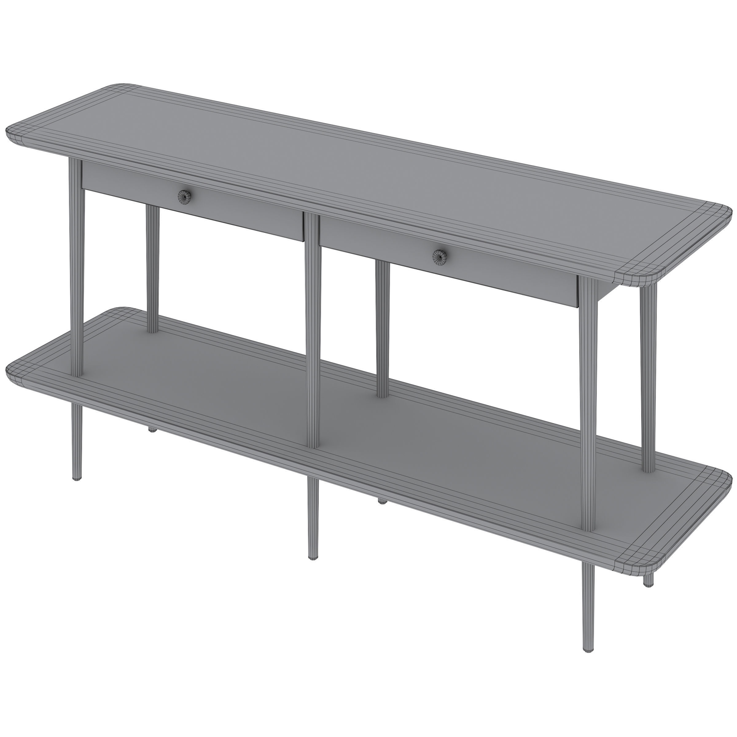 Mickell Storage Console Table 3D model_4