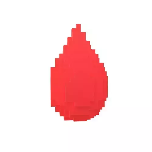 Voxel Water Drops v1 009