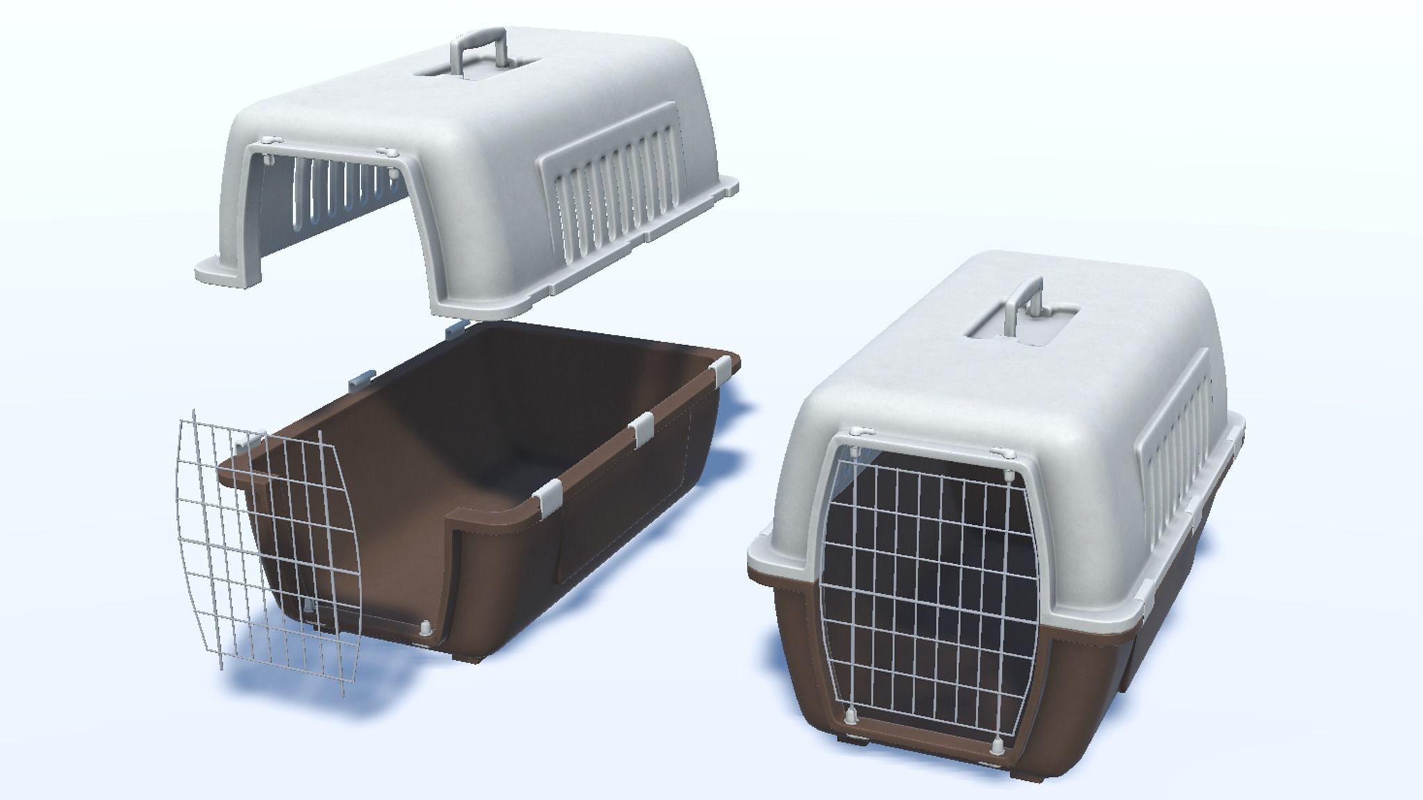 Cat Accessories Low-poly 3D model_6